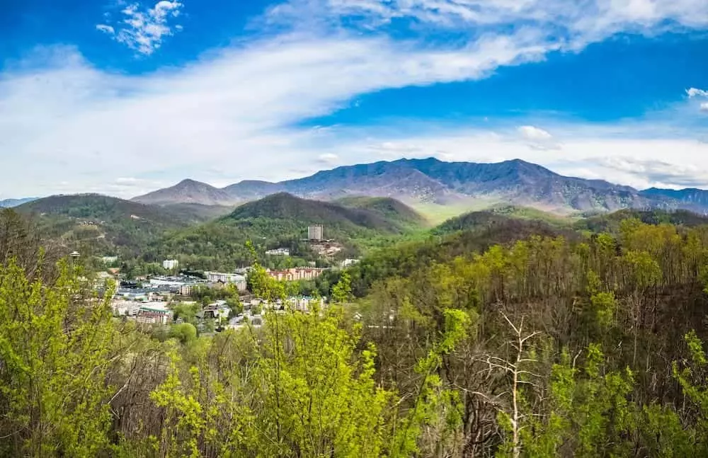 View of downtown gatlinburg
