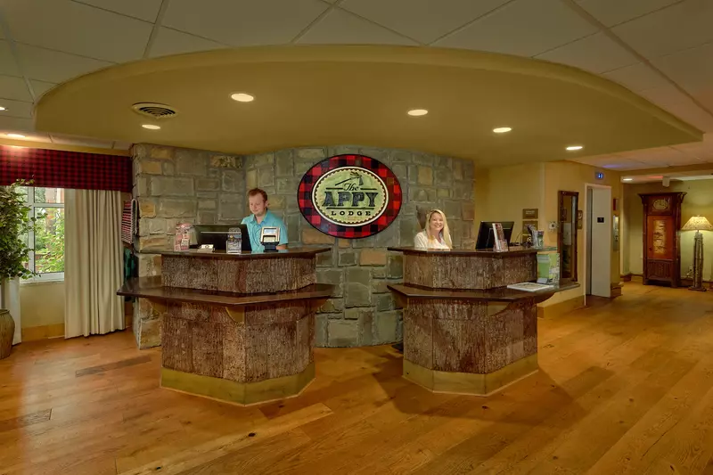 Appy Lodge front desk