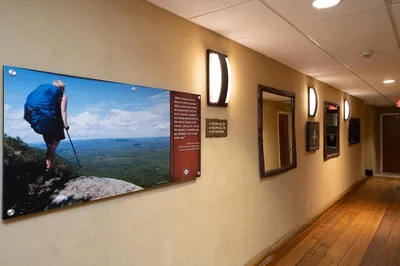 The Appy Lodge display about Appalachian Trail